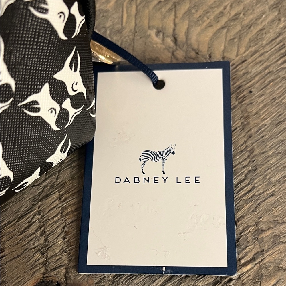 NWT - Dabney Lee - French Bulldogs Double Zippering Clutch Makeup Organizing - Picture 2 of 10